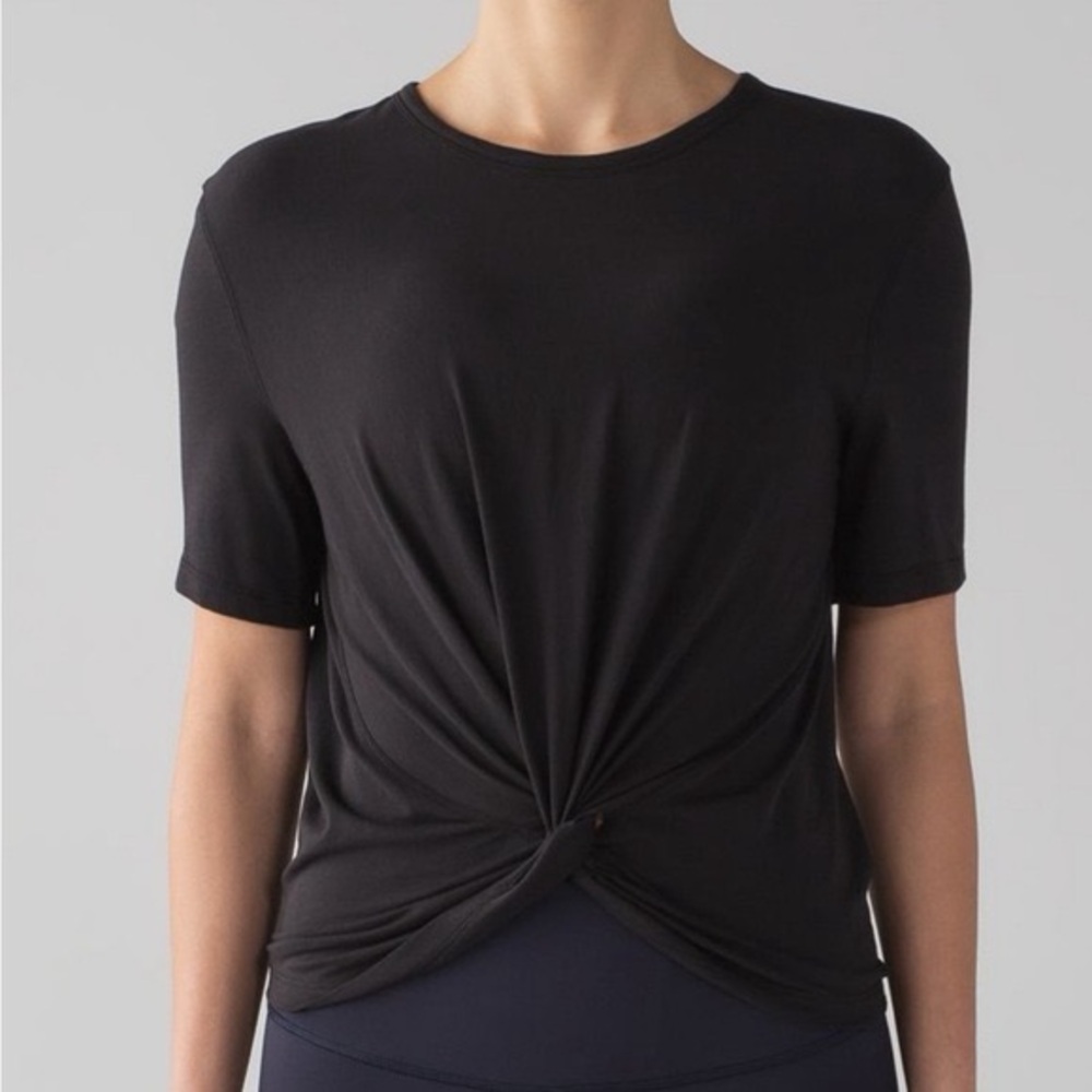 Lululemon Black Twist Front Women's Top